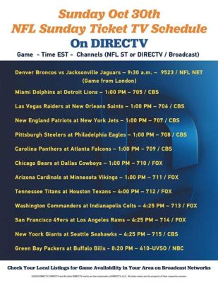 What Channel is Football on DIRECTV: Exploring the Gridiron Galaxy